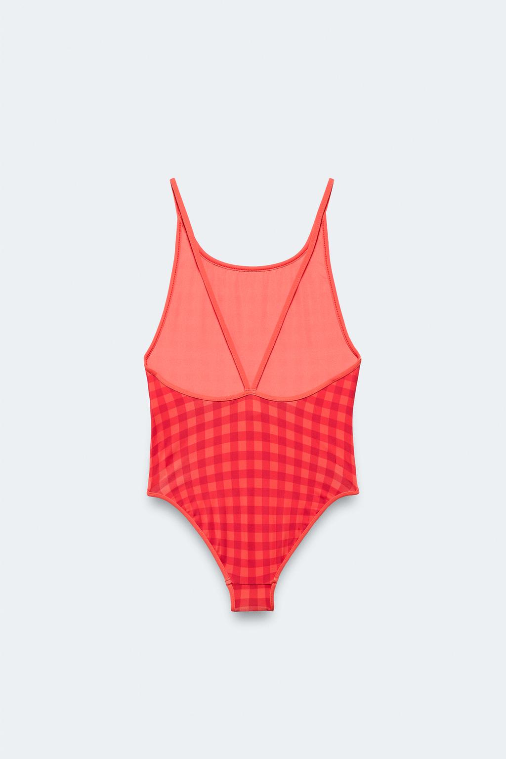 Купальник клетчатый лимитированной коллекции для 2-14 лет