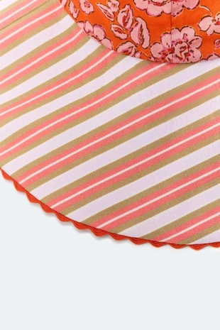 Шляпа с цветочным и полосатым принтом, 2-14 лет, limited edition- Заказать в России