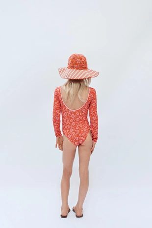 Шляпа с цветочным и полосатым принтом, 2-14 лет, limited edition- Заказать в России