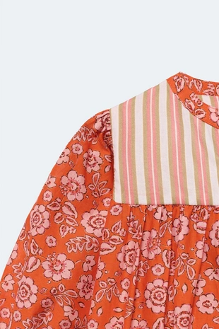 Платье-кафтан с цветочным узором, лимитированная коллекция 2-14 лет- Заказать в России