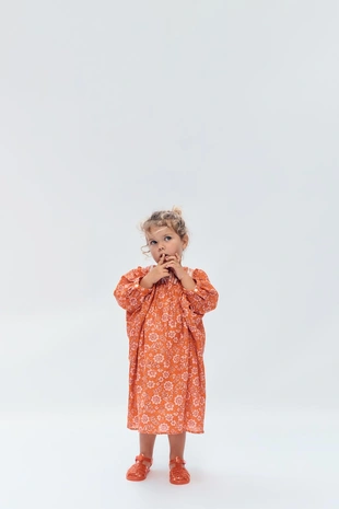 Платье-кафтан с цветочным узором, лимитированная коллекция 2-14 лет- Заказать в России