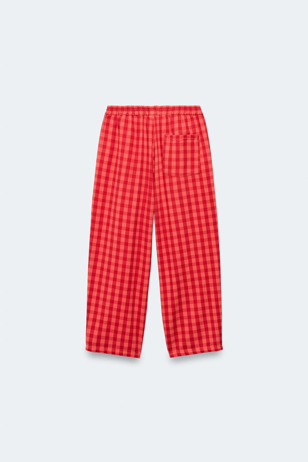 Джинсовые багги 2-14 лет / лимитированное издание в клетку