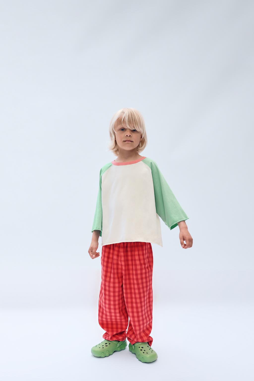 Джинсовые багги 2-14 лет / лимитированное издание в клетку