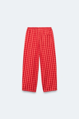 Джинсовые багги 2-14 лет / лимитированное издание в клетку- Заказать в России