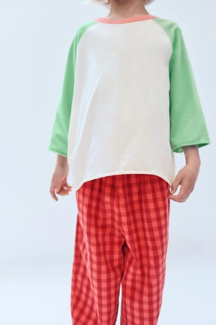 Джинсовые багги 2-14 лет / лимитированное издание в клетку- Заказать в России