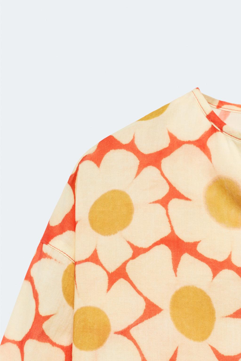 Рубашка с цветочным принтом из ограниченной коллекции для детей 2-14 лет