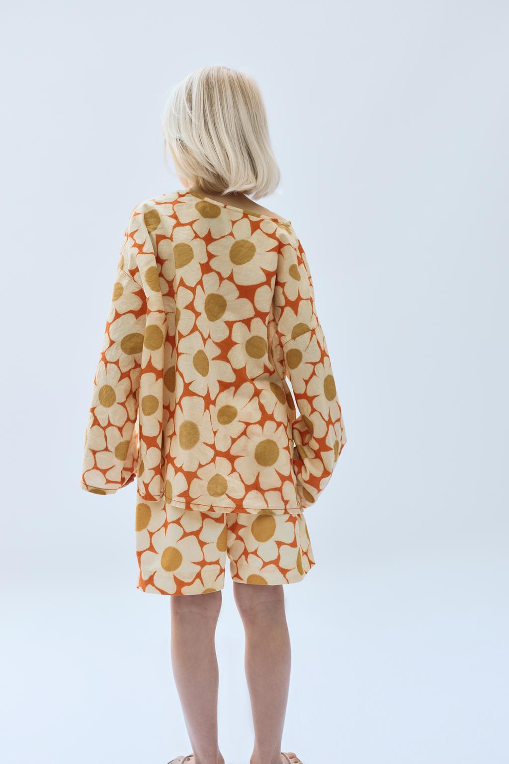 Плавки limited edition с цветочным узором 2-14 лет