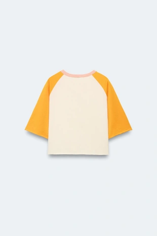Футболка с длинными контрастными рукавами limited edition для детей от 2 до 14 лет