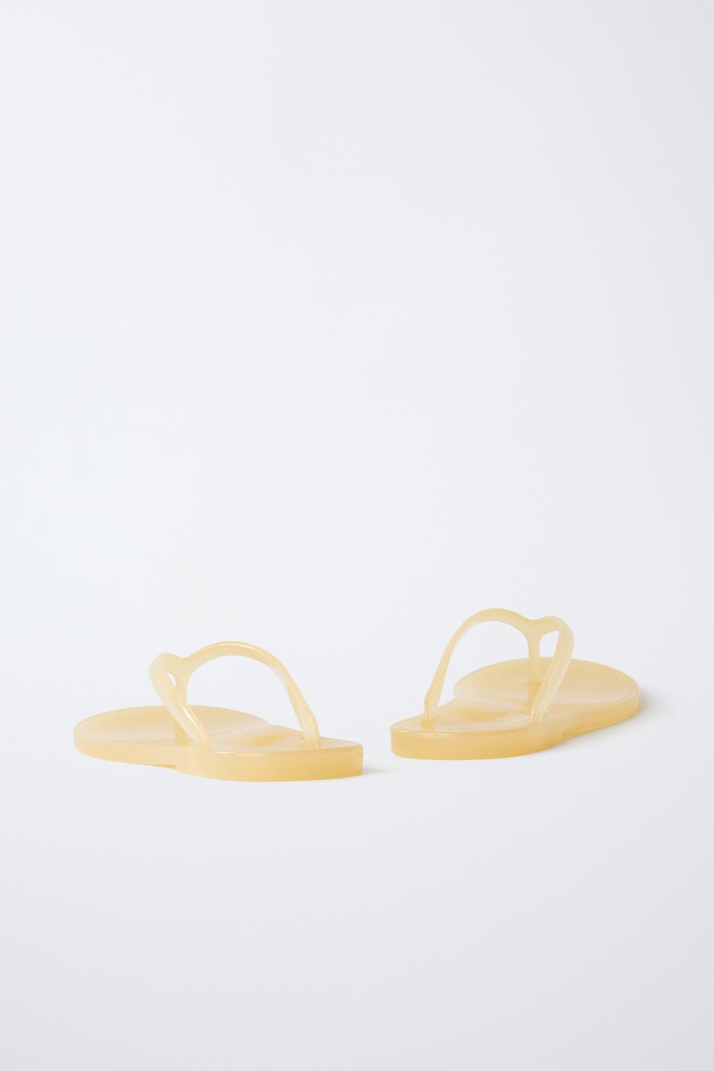 Прозрачные шлепанцы с петлей для большого пальца