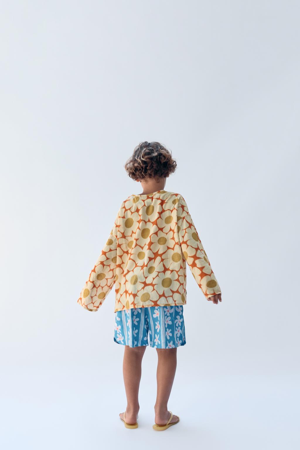 Плавки limited edition с цветочным принтом 2-14 лет