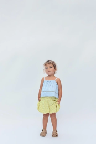 Топ с полосатыми оборками, ограниченное издание, 2-14 лет- Заказать в России