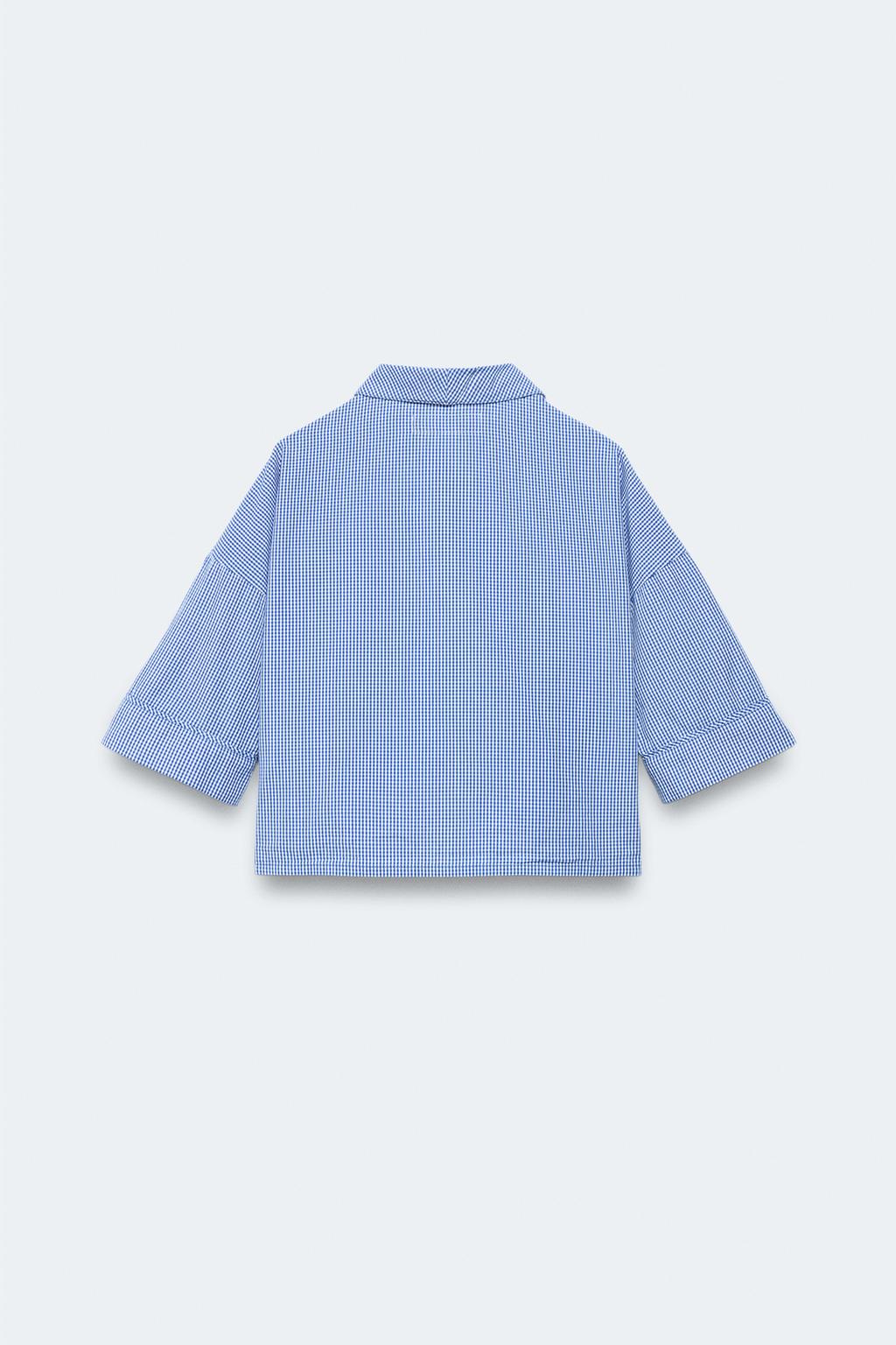 Рубашка в гингем для детей 6-14 лет / limited edition