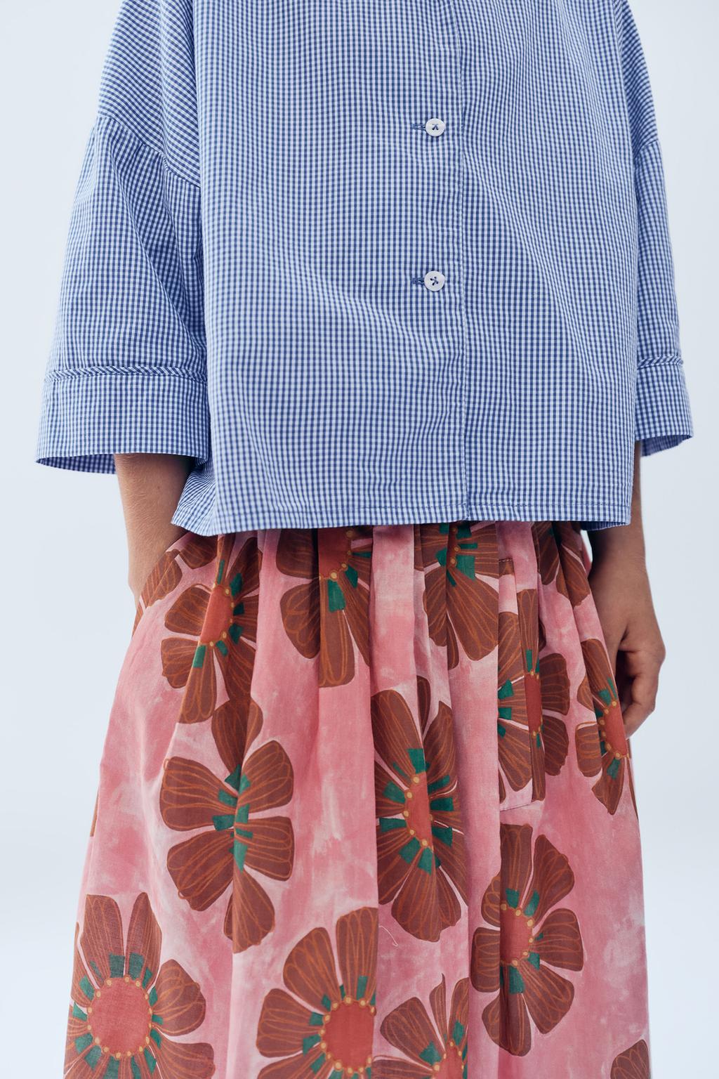 Миди-юбка limited edition с цветочным принтом для девочек 6-14 лет