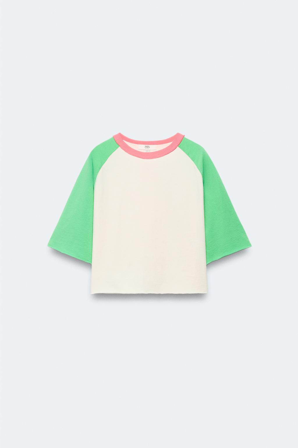 Футболка с длинными контрастными рукавами limited edition 2-14 лет