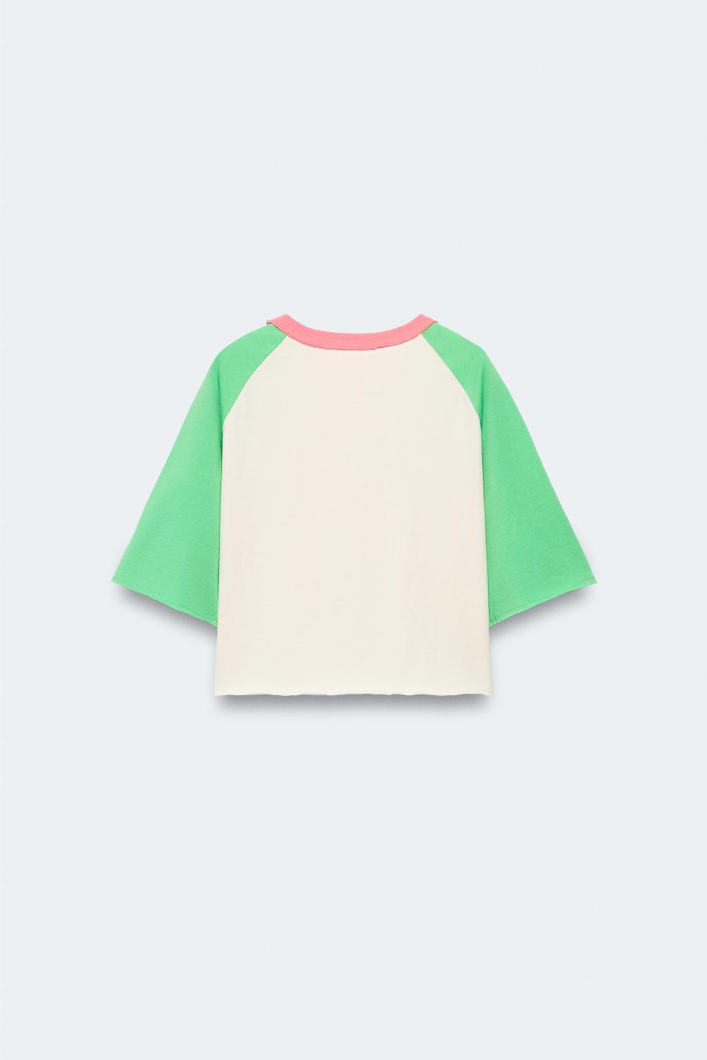Футболка с длинными контрастными рукавами limited edition 2-14 лет