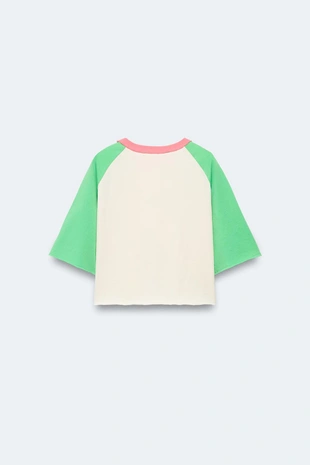 Футболка с длинными контрастными рукавами limited edition 2-14 лет