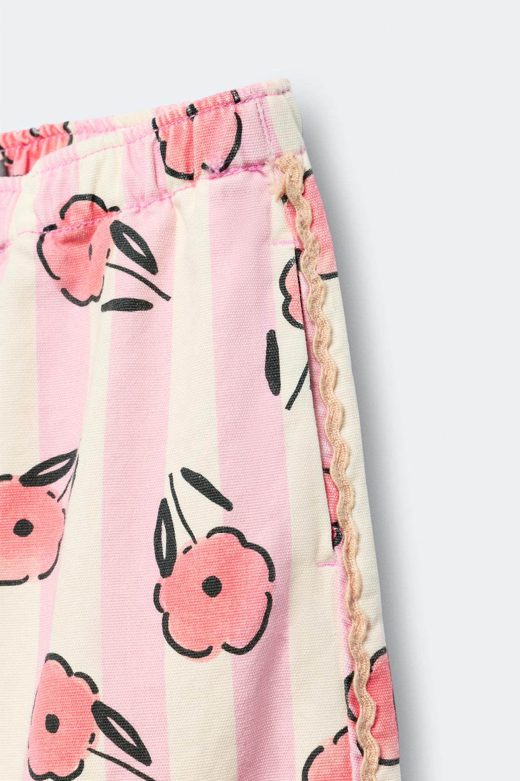 Брюки-бананы с цветочным принтом из ограниченной коллекции на 2-14 лет