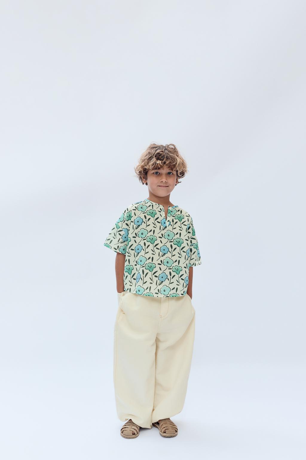 2-14 лет / брюки-саруэль из хлопка и льна limited edition