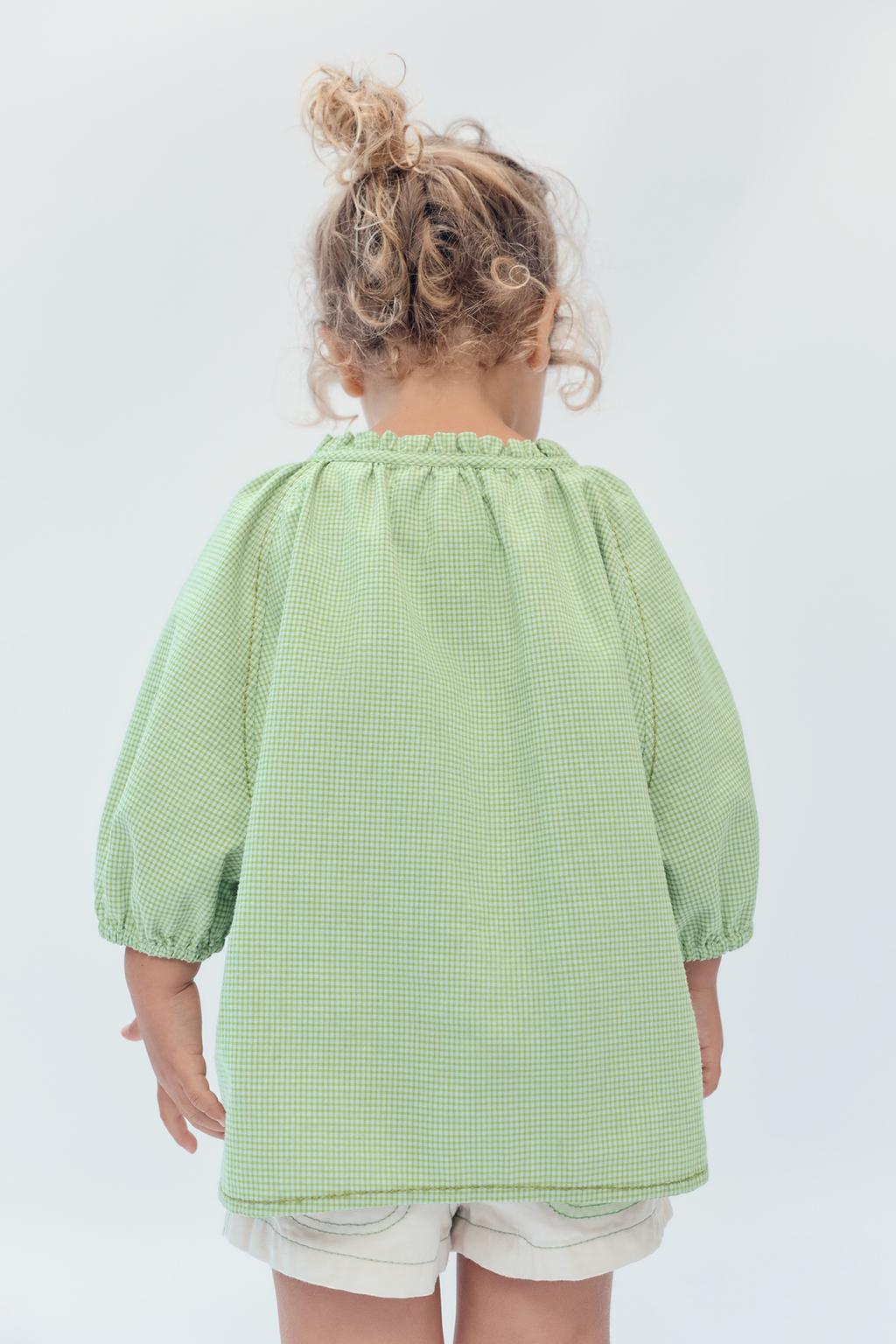 Блуза в клетку (возраст 2-14) / лимитированное издание