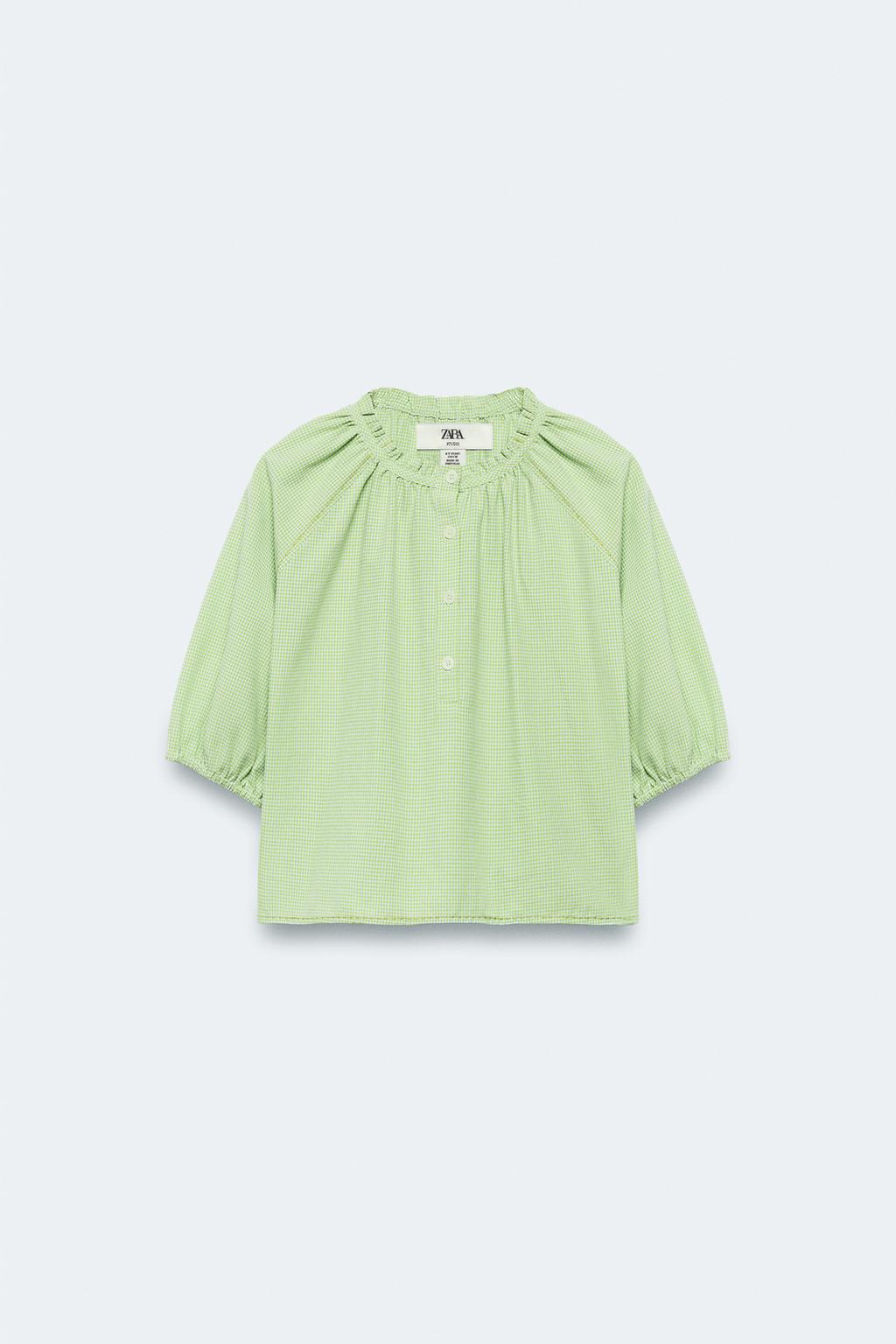 Блуза в клетку (возраст 2-14) / лимитированное издание