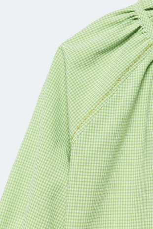 Блуза в клетку (возраст 2-14) / лимитированное издание- Заказать в России