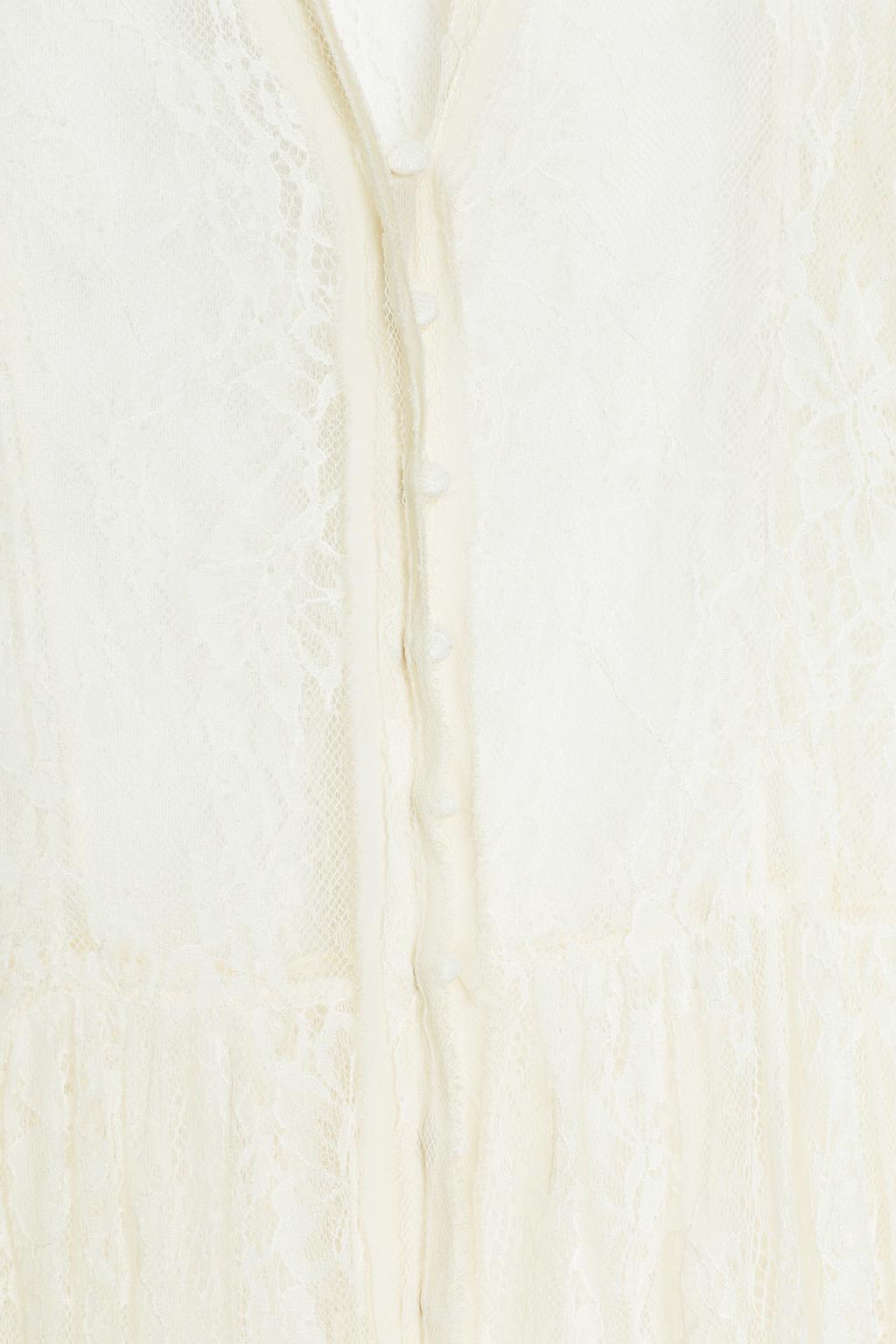 ДЛИННОЕ КРУЖЕВНОЕ ПЛАТЬЕ ИЗ КОЛЛЕКЦИИ ZW