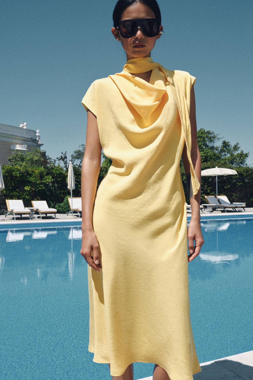 ПЛАТЬЕ МИДИ СВОБОДНОГО КРОЯ — ZW COLLECTION