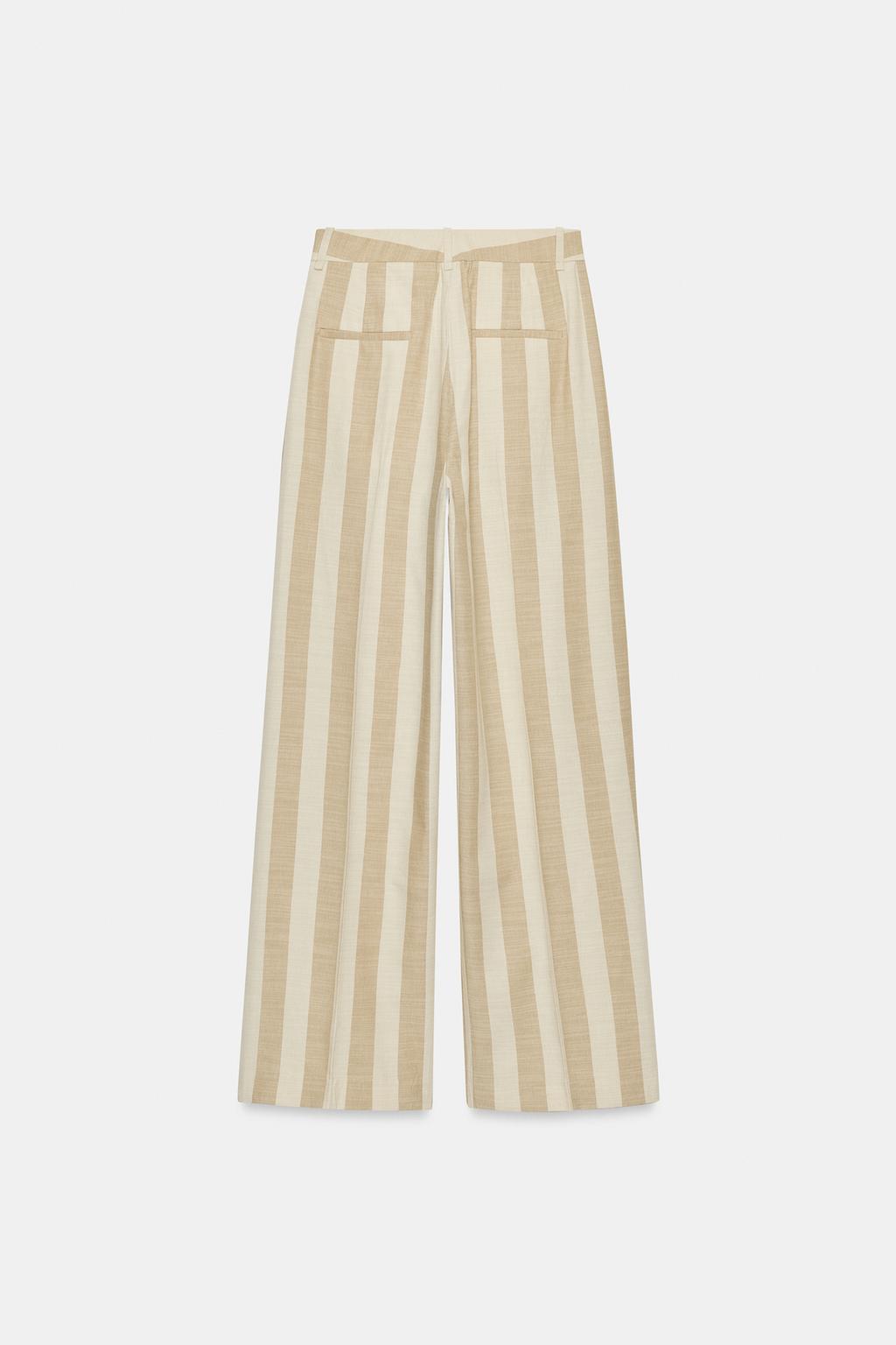 ШИРОКИЕ БРЮКИ В ПОЛОСКУ — ZW COLLECTION