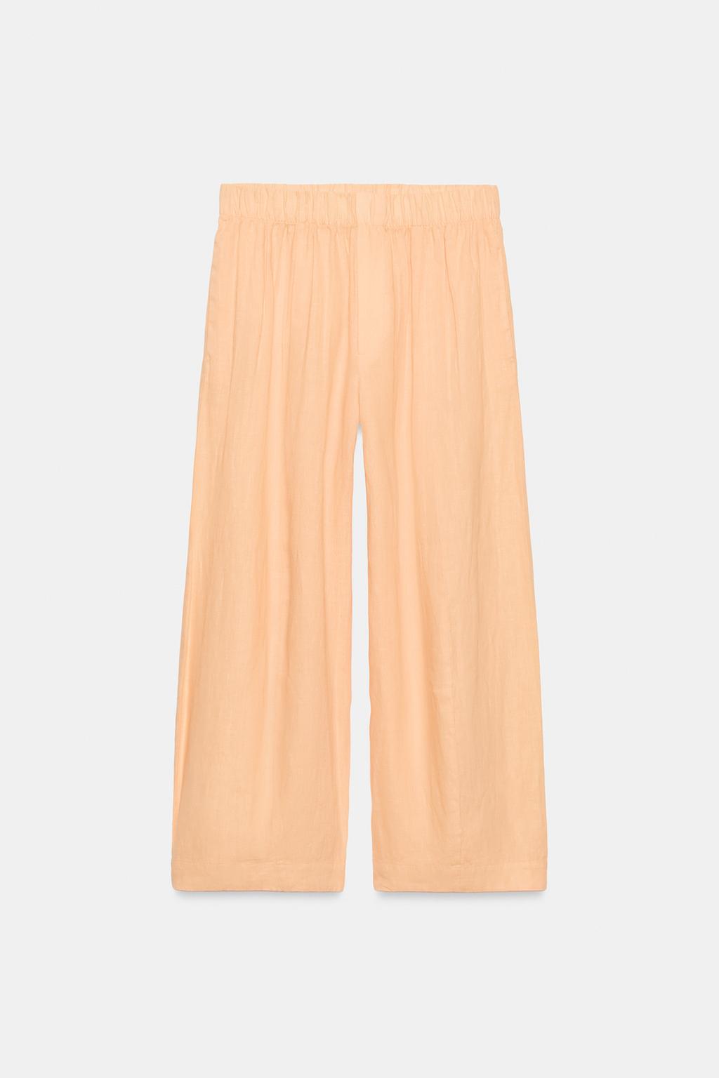 БРЮКИ BARREL ИЗ ЛЬНА — ZW COLLECTION