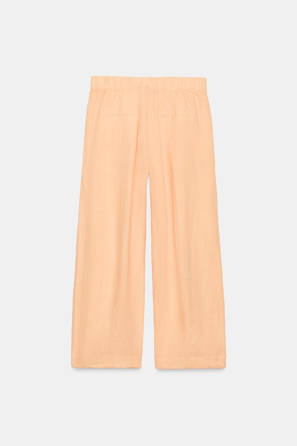 БРЮКИ BARREL ИЗ ЛЬНА — ZW COLLECTION