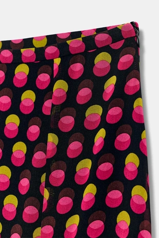 Юбка миди асимметричного кроя в горошек- Заказать в России