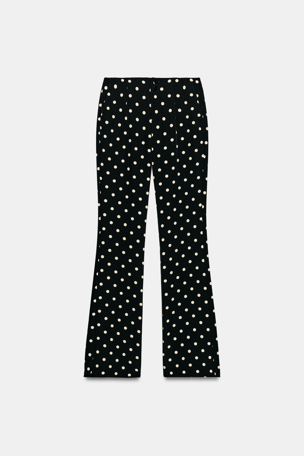 БРЮКИ FLARE В ГОРОШЕК