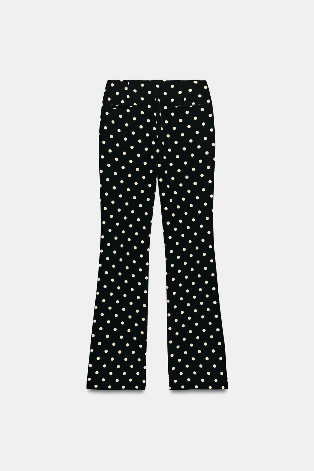 БРЮКИ FLARE В ГОРОШЕК