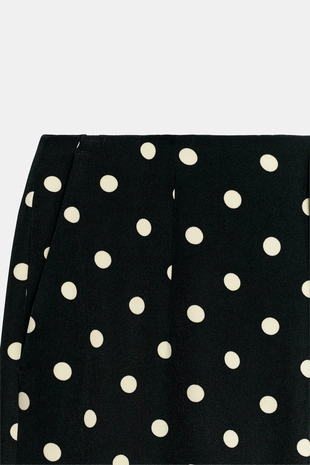 Брюки Flare в горошек- Заказать в России