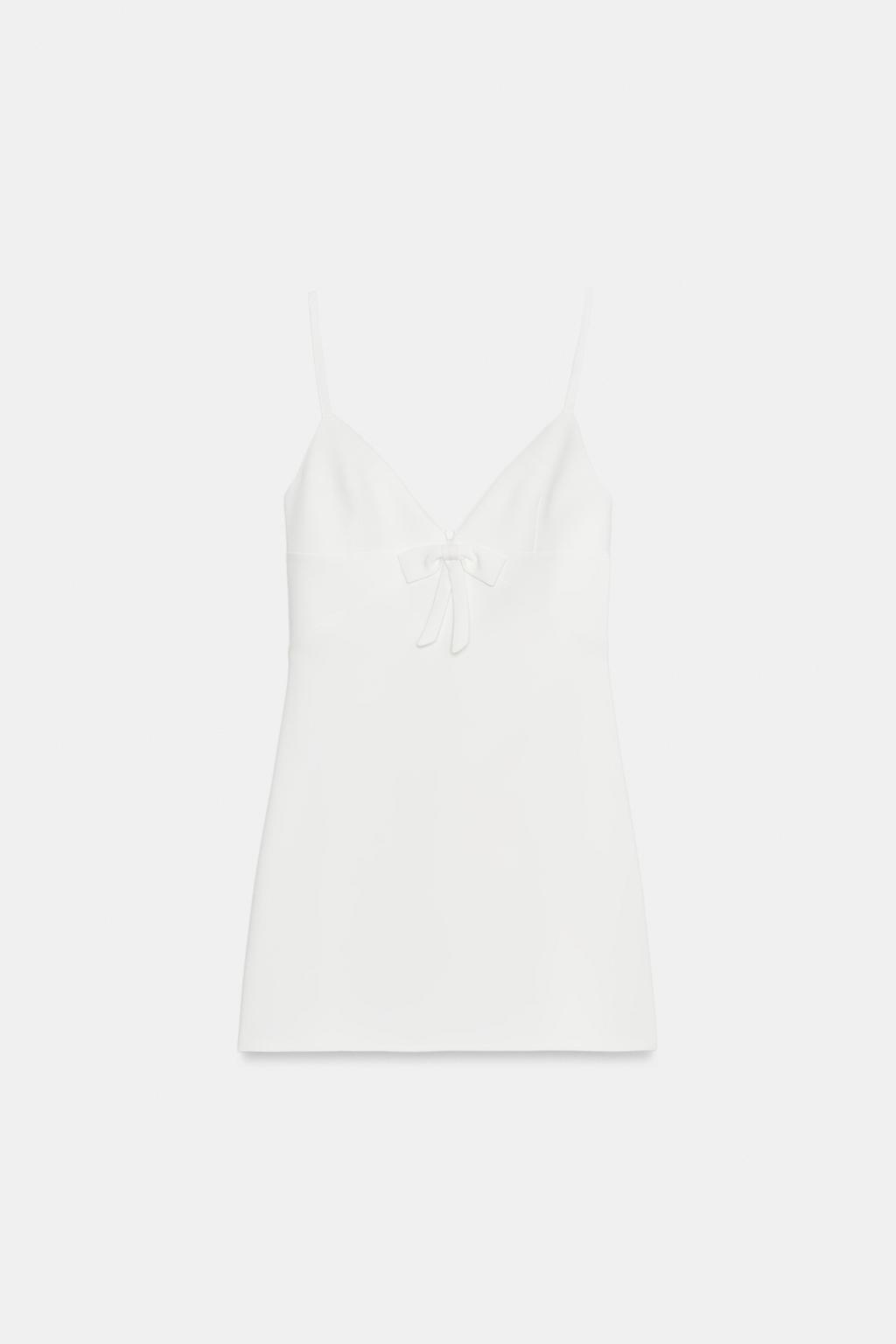 МИНИ-ПЛАТЬЕ С БАНТОМ