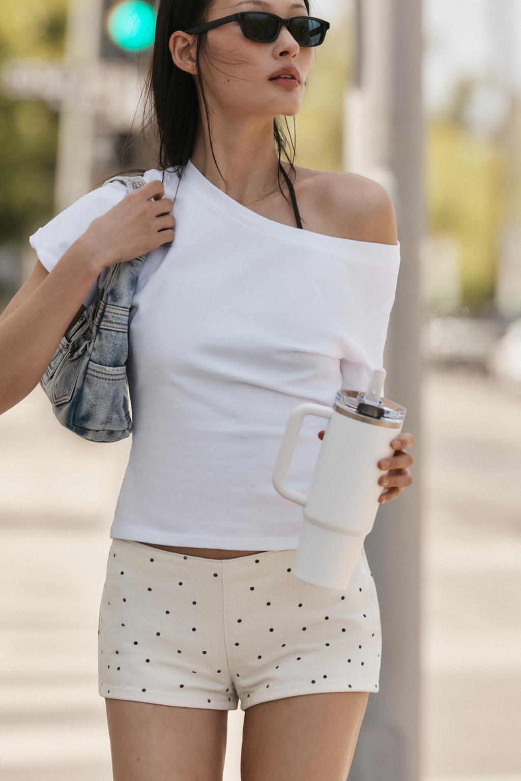 МИНИ-ШОРТЫ В ГОРОШЕК