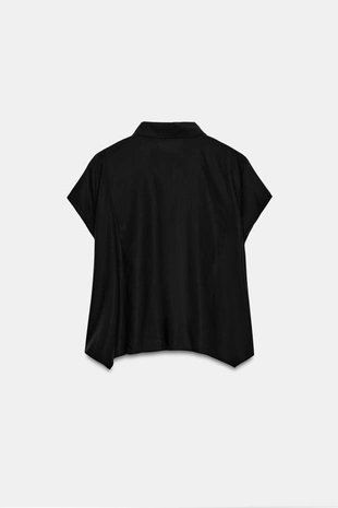 Асимметричная рубашка струящегося кроя- Заказать в России