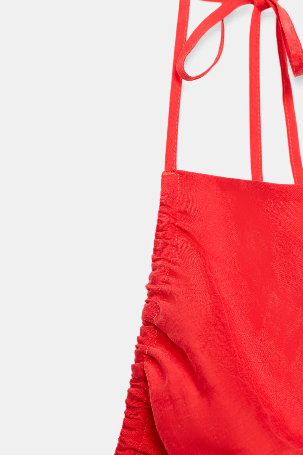 ТОП С ГОРЛОВИНОЙ ХАЛТЕР И СБОРКАМИ