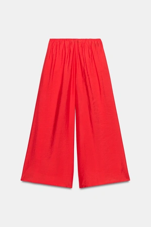 Брюки палаццо на шнурке