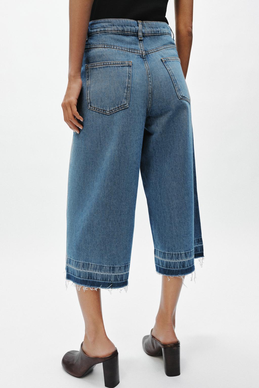 ШИРОКИЕ ДЖИНСОВЫЕ ШОРТЫ — ZW COLLECTION