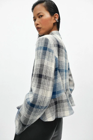 Блейзер с баской из текстурной ткани — Zw Collection- Заказать в России