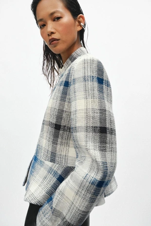 Блейзер с баской из текстурной ткани — Zw Collection- Заказать в России