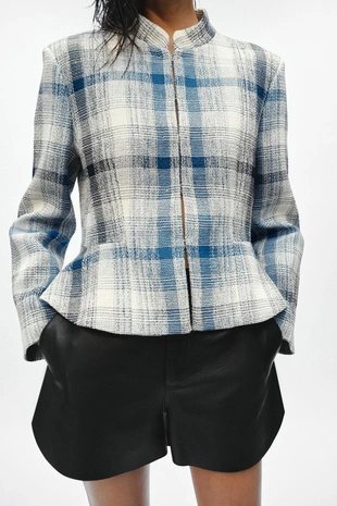 Блейзер с баской из текстурной ткани — Zw Collection- Заказать в России