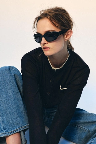 Комбинированный кардиган- Заказать в России