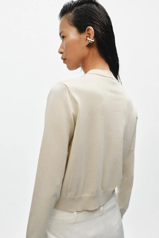 Комбинированный кардиган- Заказать в России