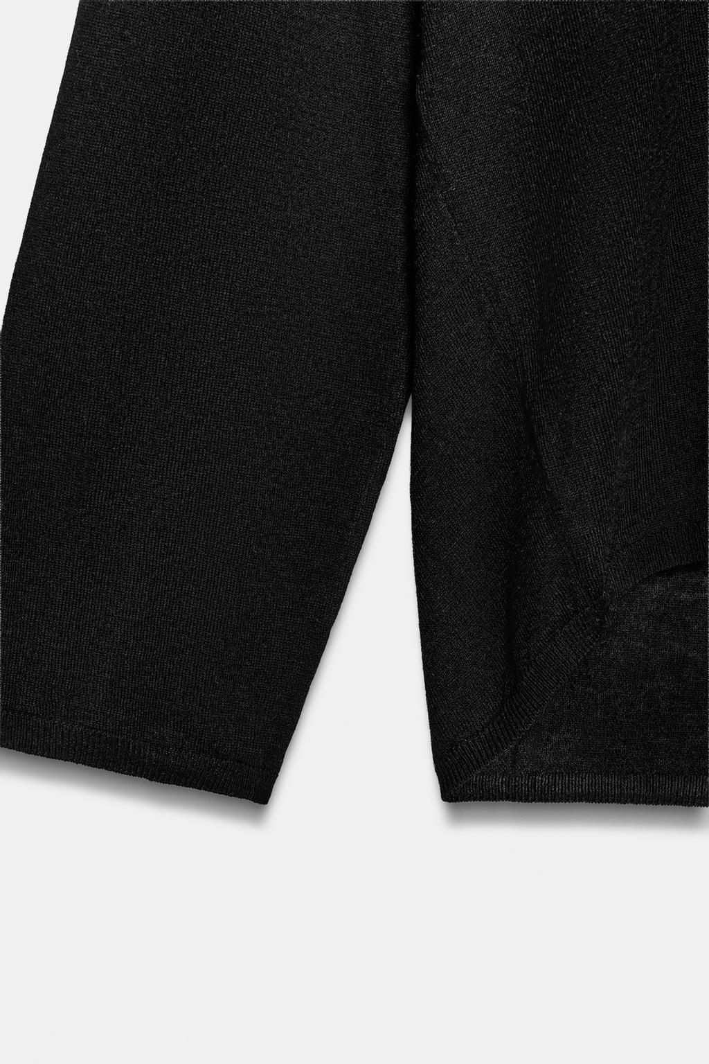 ДЖЕМПЕР ИЗ ТОНКОГО ТРИКОТАЖА С V-ОБРАЗНЫМ ВЫРЕЗОМ