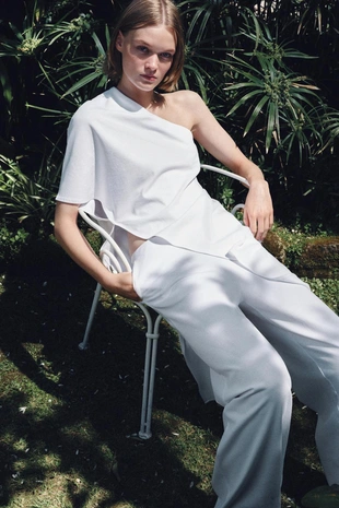 Длинный асимметричный топ- Заказать в России