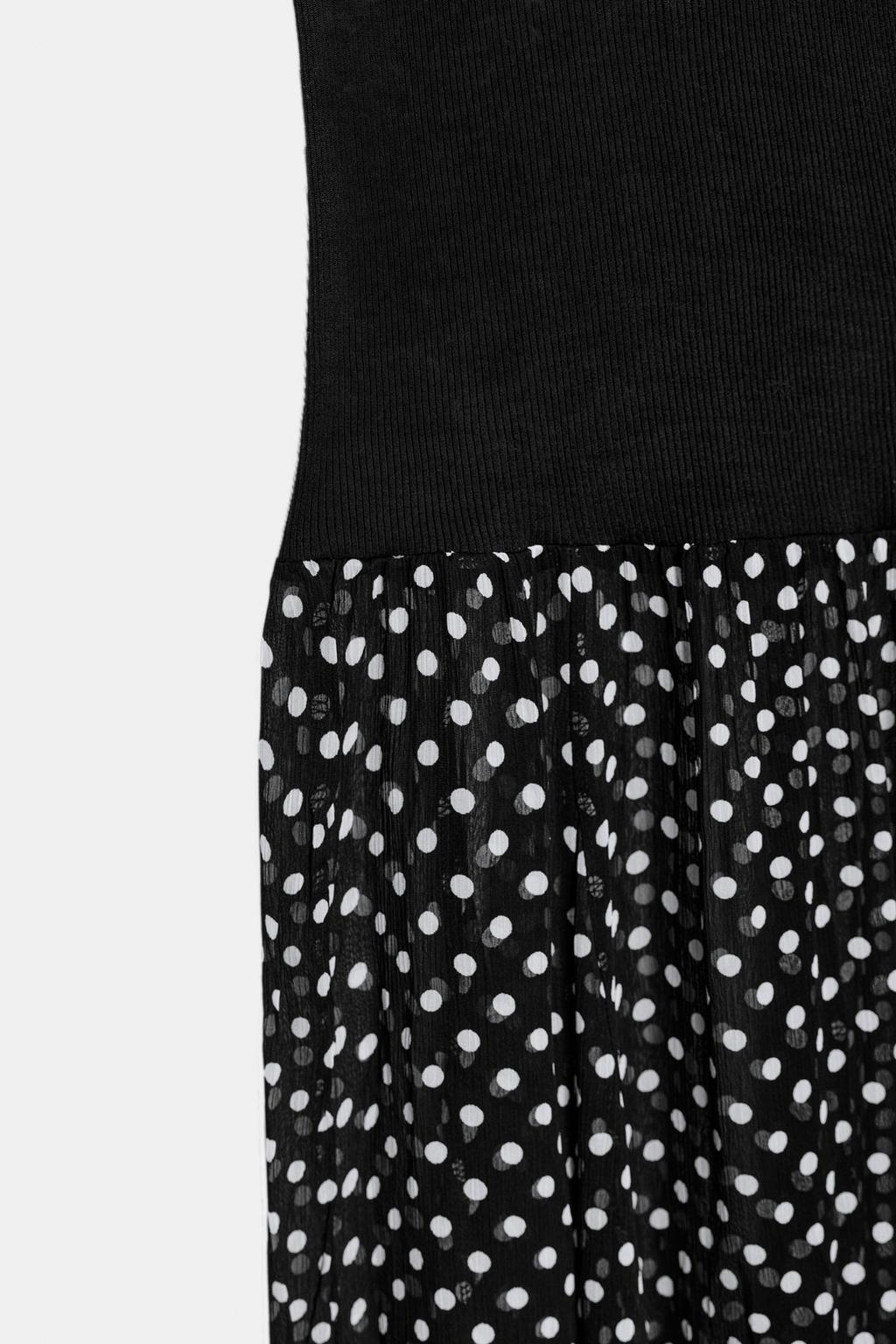 КОМБИНИРОВАННОЕ ПЛАТЬЕ В ГОРОШЕК