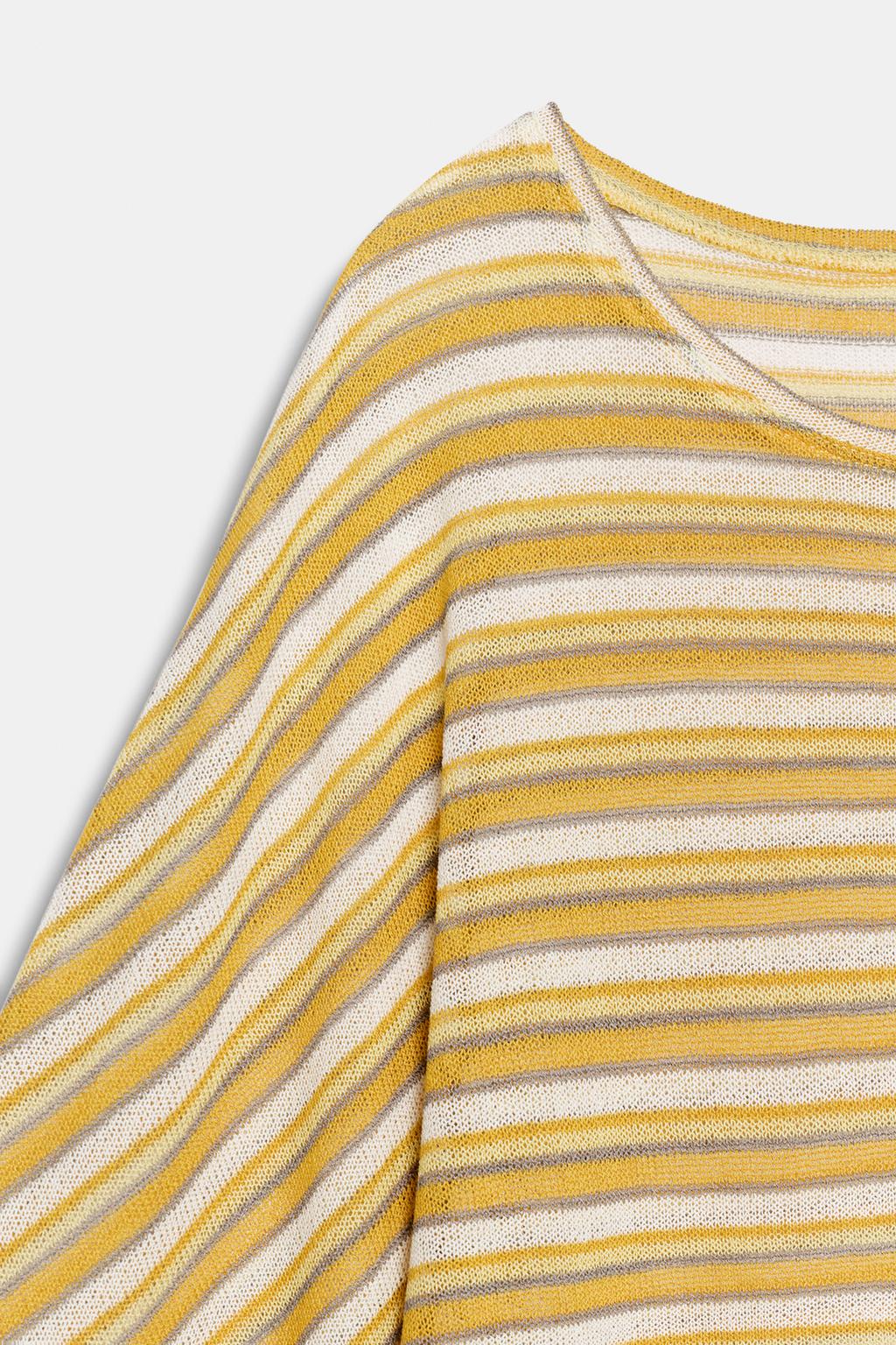 ФУТБОЛКА-КЕЙП В ПОЛОСКУ В СТИЛЕ РУСТИК