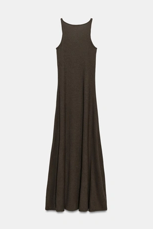 Платье из ткани с эффектом полотна- Заказать в России